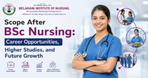 Read more about the article Scope After BSc Nursing: Career Opportunities, Higher Studies, and Future Growth